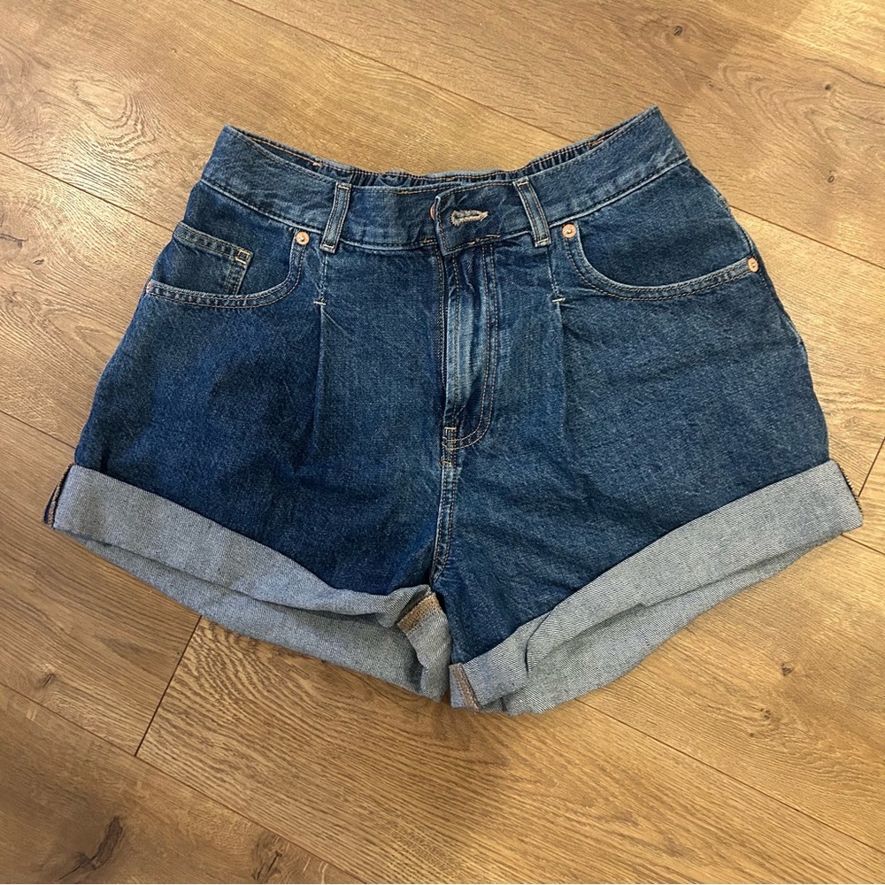 We The Free Blue Jean Shorts